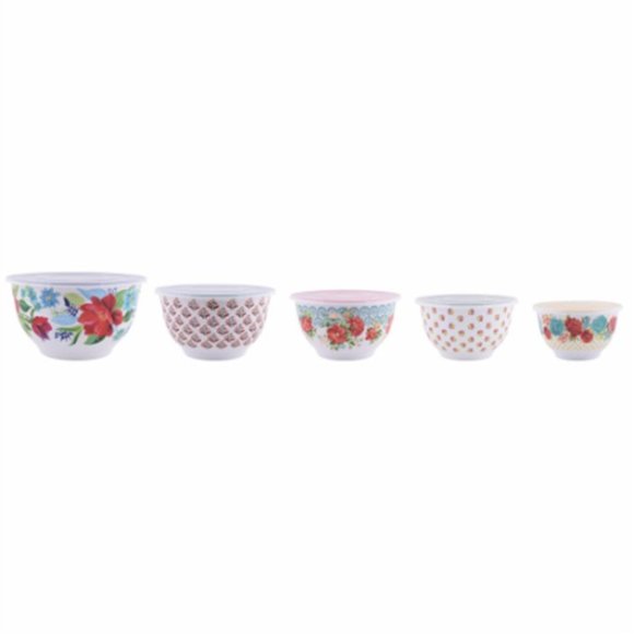 The Pioneer Woman 10-Piece Spring Bouquet Melamine Mixing Bowl Set - Picture 3 of 5